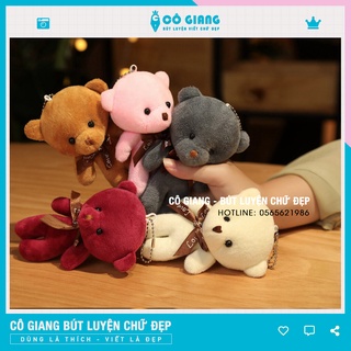 Móc khóa gấu bông treo balo siêu dễ thương móc khoá đôi CGMK14