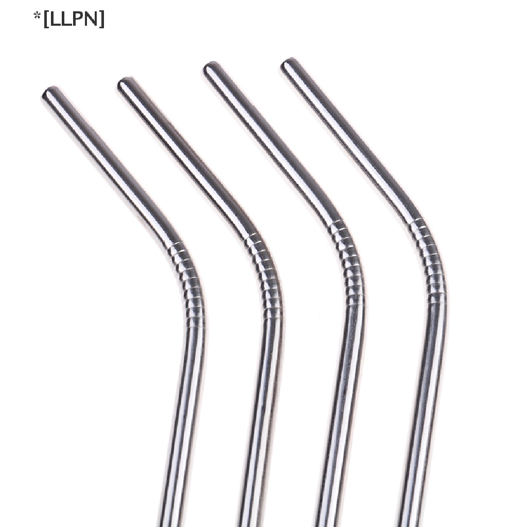 Bộ 4 Ống Hút Bằng Thép Không Gỉ Kèm 1 Bàn Chải Vệ Sinh