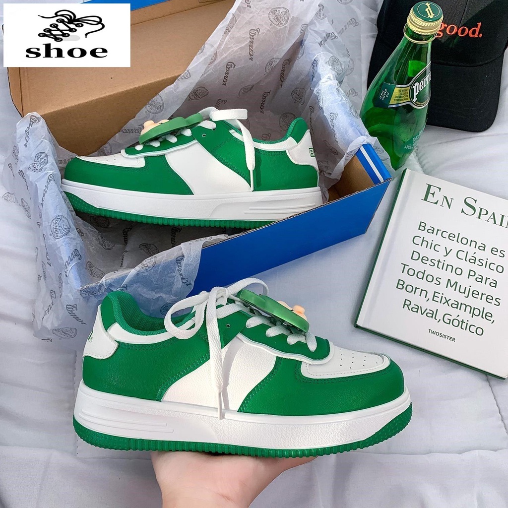 Giày Thể Thao Đế Dày Thoáng Khí Phong Cách Đường Phố Hàn Quốc Cho Nữ
