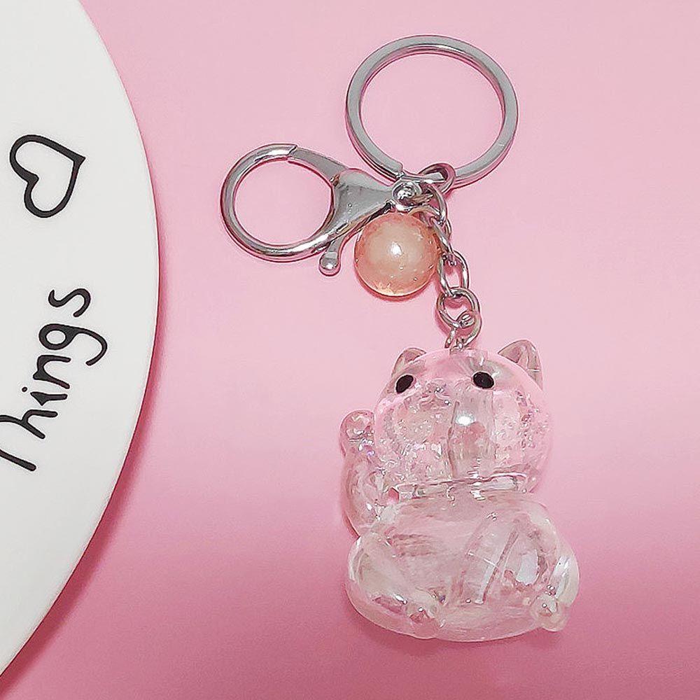 Móc Khóa Acrylic Họa Tiết Hoạt Hình May Mắn Phong Cách Hàn Quốc