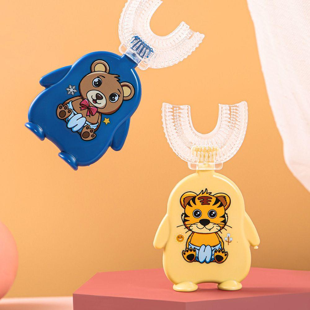 Bàn Chải Đánh Răng AUGUSTINA Mềm Mại Xoay 360 Độ Hình Chữ U Dành Cho Bé