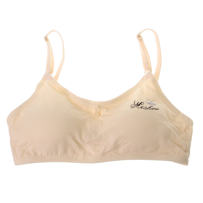 Áo lót vải cotton In Chữ Tập Thể Thao/Yoga Dành Cho Bé Gái Tuổi Teen