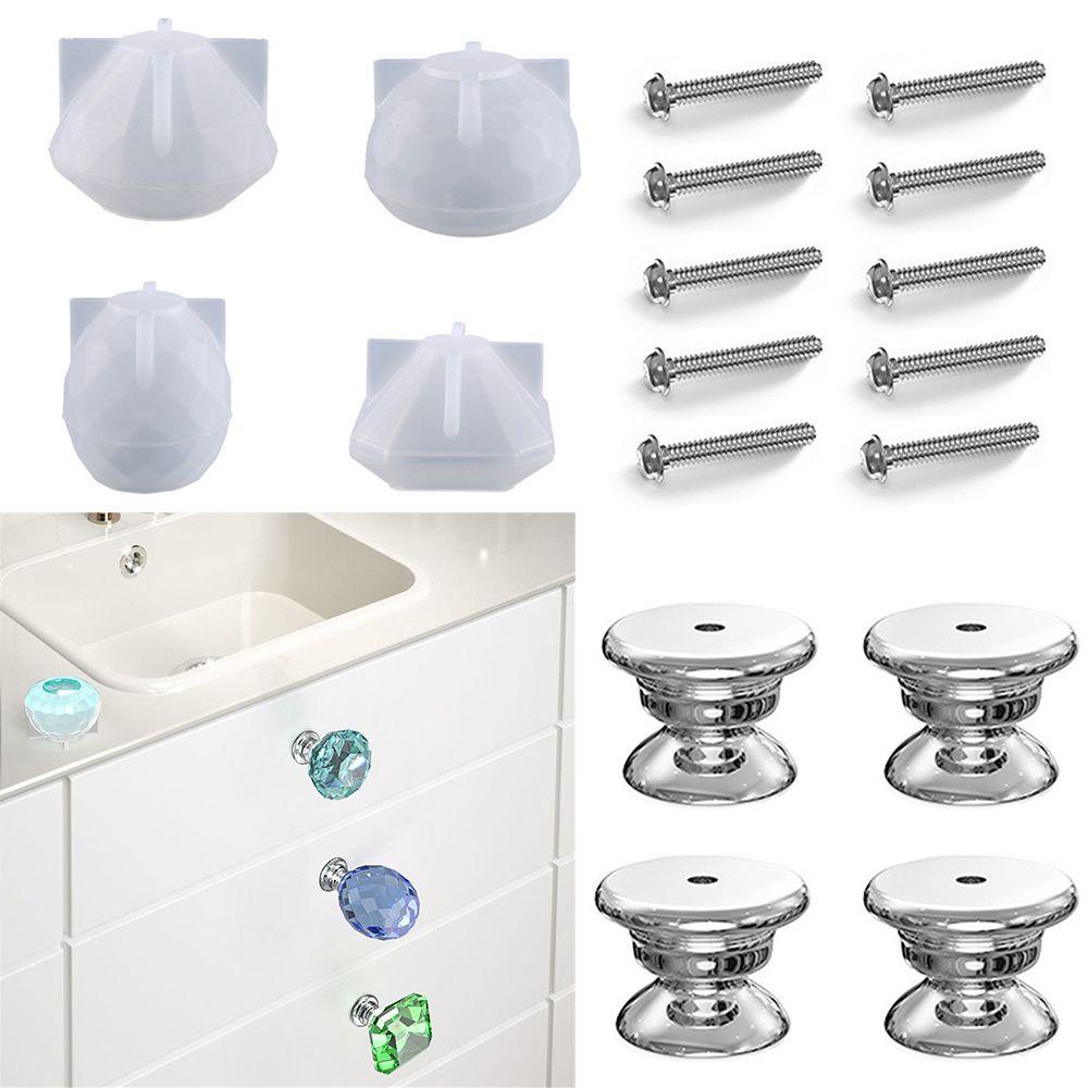 KUNHEV Khuôn Silicone Tạo Hình Ốc Vít Trang Trí Ngăn Kéo DIY