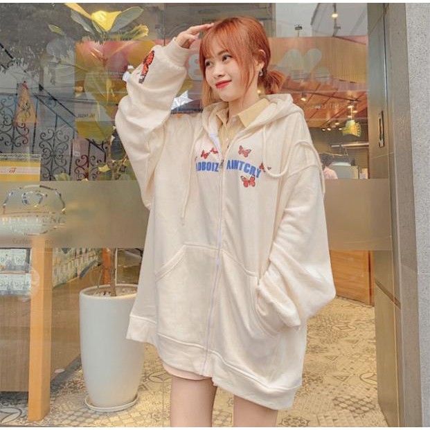 [Bán Chạy] Áo Khoác Hoodie Dây Kéo Form Rộng POXY Ulzzang (ẢNH THẬT) | BigBuy360 - bigbuy360.vn