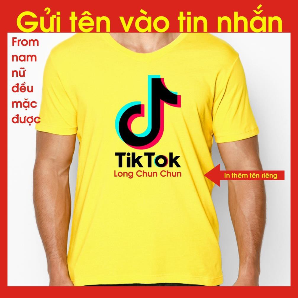 RẺ VÔ ĐỊCH- áo thun tik tok,in tên riêng, chất đẹp, bao đổi trả,áo phông tiktok, đủ màu,in thêm tên riêng.