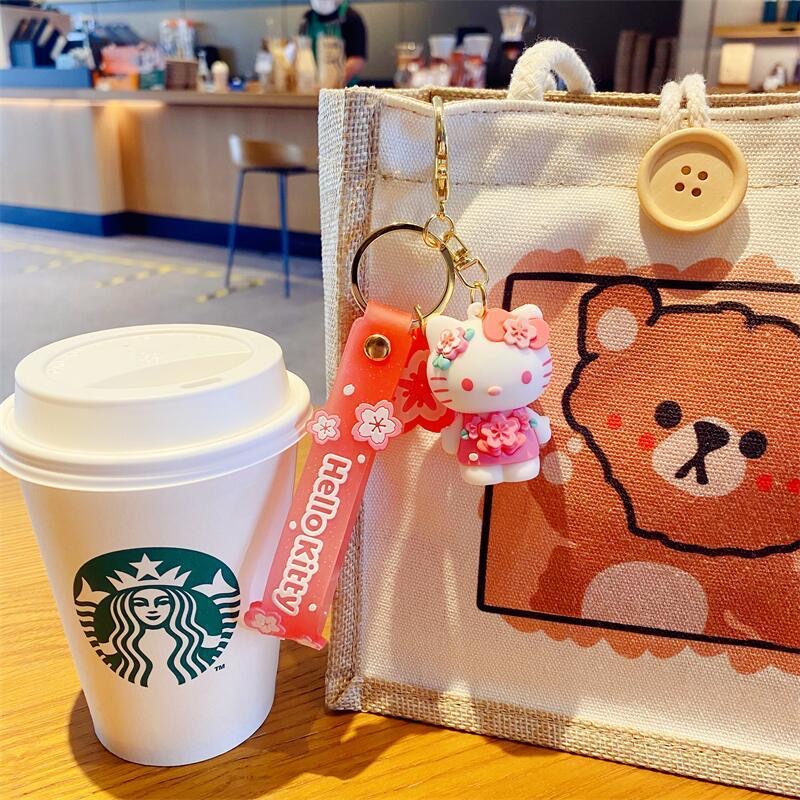 DISNEY Móc Khóa Hello Kitty Dễ Thương Bằng Silicon