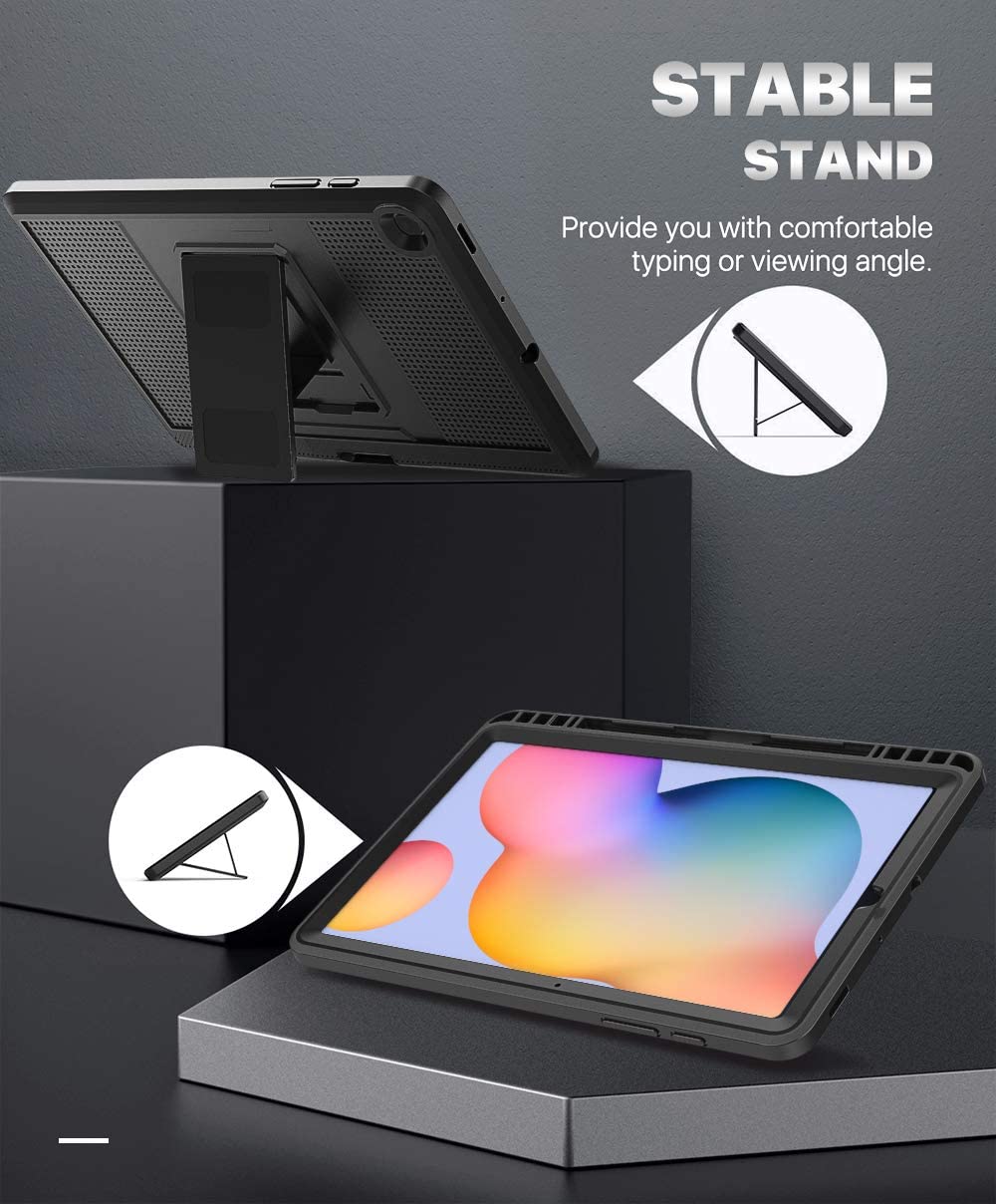 MOKO Ốp Lưng Bảo Vệ Toàn Diện Có Đế Dựng Cho Samsung Galaxy Tab S6 Lite 10.4 "2020