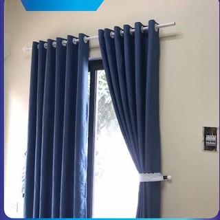 Rèm cửa màu xanh dương đậm (1 tấm)