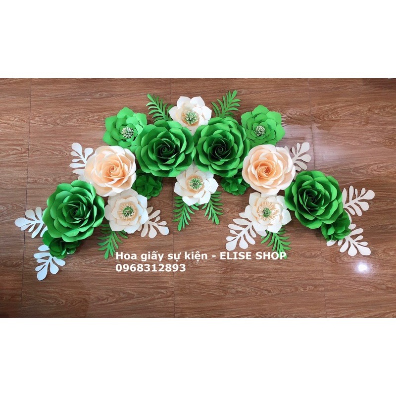 [ Ảnh thật ] Set hoa giấy trang trí spa cửa hàng rẻ bền đẹp ( nhận đặt hoa theo yêu cầu)
