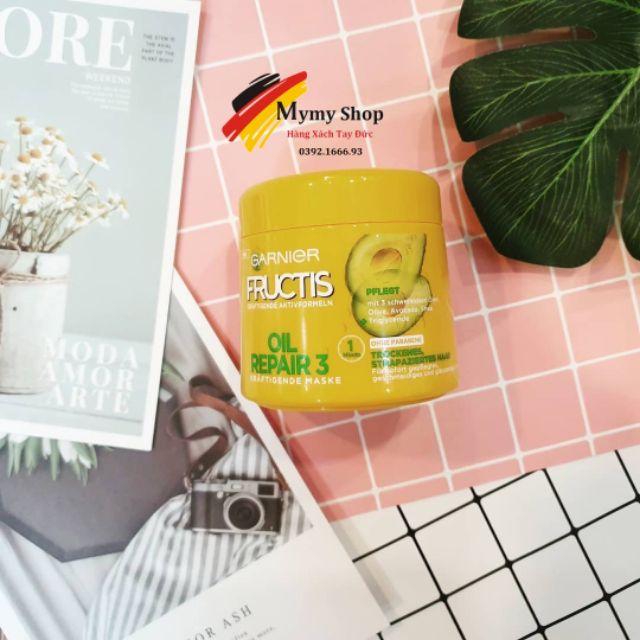 Kem ủ tóc Garnier Fructis - Hàng Đức chuẩn