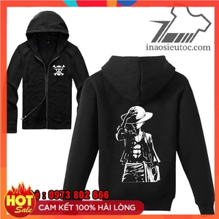 Áo khoác đen One Piece Luffy đẹp rẻ chất lượng