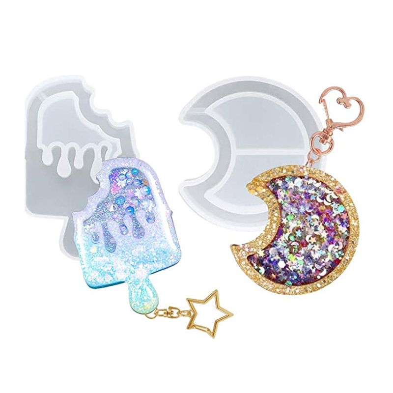 Khuôn Silicone Hình Mèo / Trái Tim / Mặt Trăng / Ngôi Sao