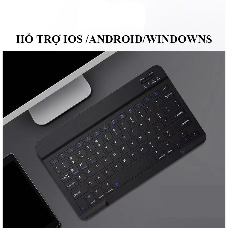 Bàn phím Bluetooth Ipad Magic Contrl Kết nối Bluetooth cùng lúc 3 thiết bị,Bàn phím ipad chất lượng - HATECH66