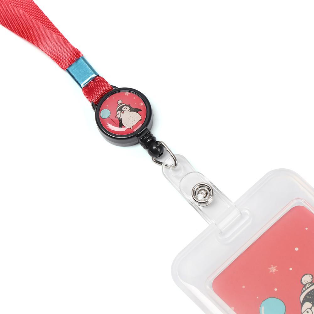 DORAW Giá Đỡ Thẻ Tên Họa Tiết Hoạt Hình Có Thể Thu Gọn Tiện Dụng