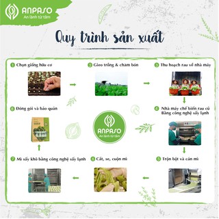 Mì eat clean rau sâm cát hữu cơ organic anpaso, giảm cân, ăn chay - ảnh sản phẩm 7