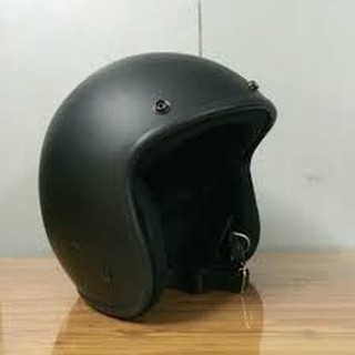 MŨ BẢO HIỂM 3/4 DAMMTRAX ĐEN TRƠN