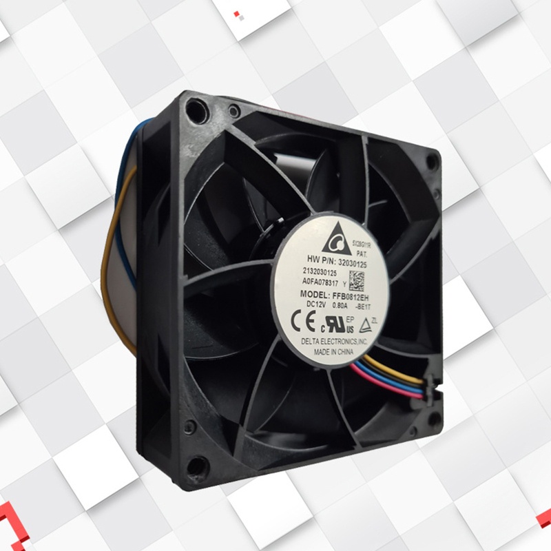 Quạt Gió 4 Dây FFB0812EH 8CM 80MM 8025 80x80x25mm 12V 0 8A Hỗ Trợ PWM