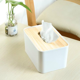Hộp Gỗ Đựng Khăn Giấy Đa Chức Năng Phong Cách Châu Âu