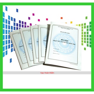 Combo 5 bộ 3 bìa kẹp hồ sơ viên chức – mẫu mới nhất, giấy trắng 2 mặt.
