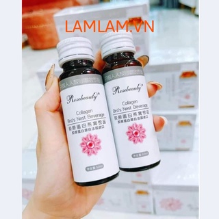 Nước uống Collagen Yến trắng da Rose Beauty 1 hộp 8 chai chính hãng