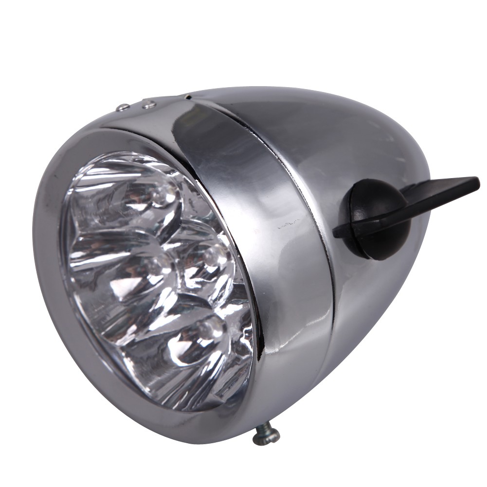 Retro Bicycle Bike Accessory Front Light Bracket Vintage 7LED Headlight GFY