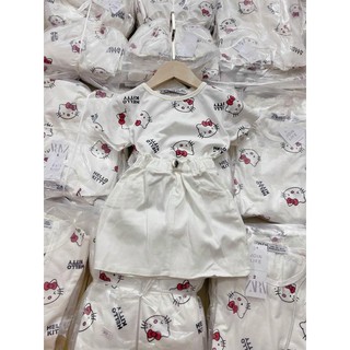 Set áo mickey và quần váy