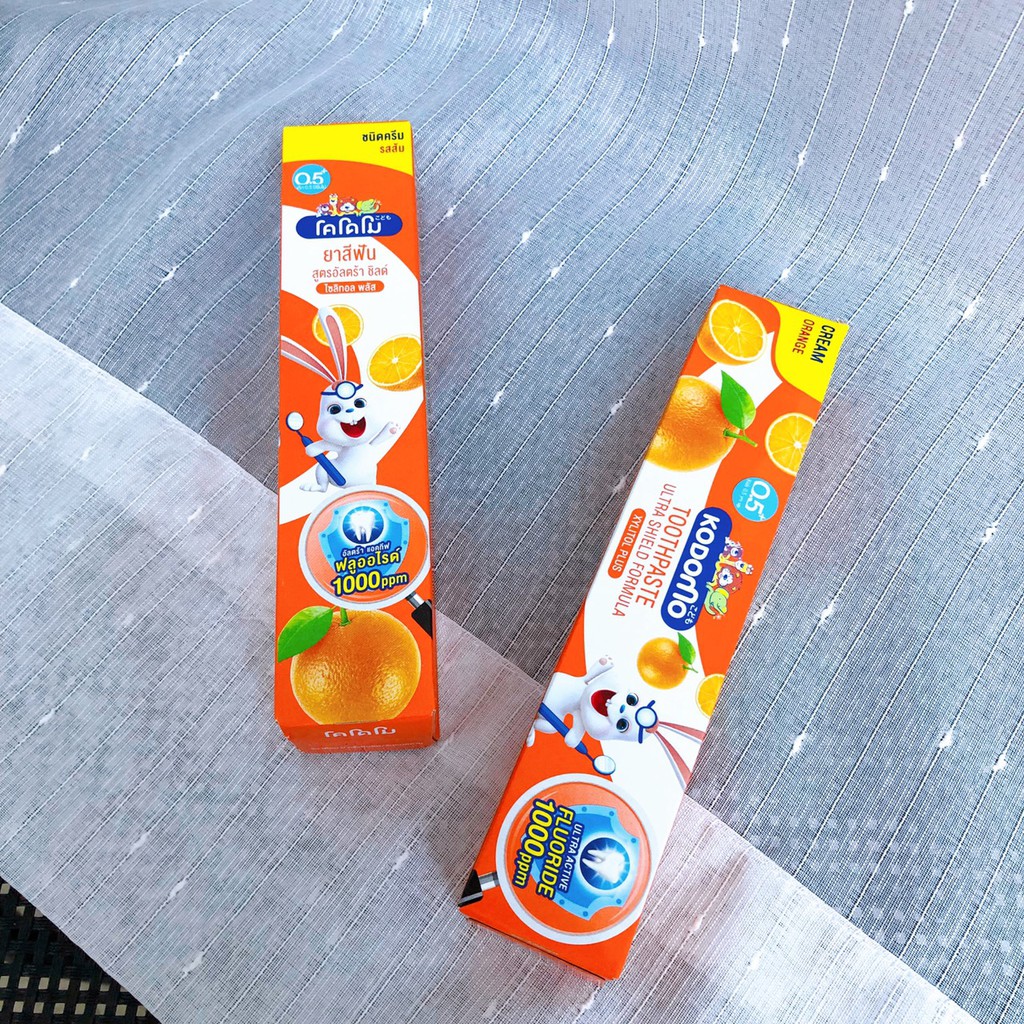 Kem Đánh Răng Trẻ Em Kodomo Toothpaste (40g) Hương Trái Cây Hấp Dẫn, Nuốt Được, Ngừa Sâu Răng, Bảo Vệ Nướu Chính Hãng