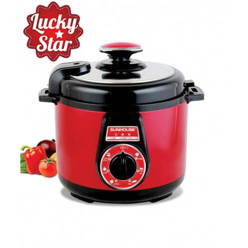 Nồi áp suất điện đa năng SUNHOUSE SHD 1552-nồi hầm xương,náu cháo tốt,bền,đẹp,giá rẻ-chính hãng-bảo hành 12 tháng