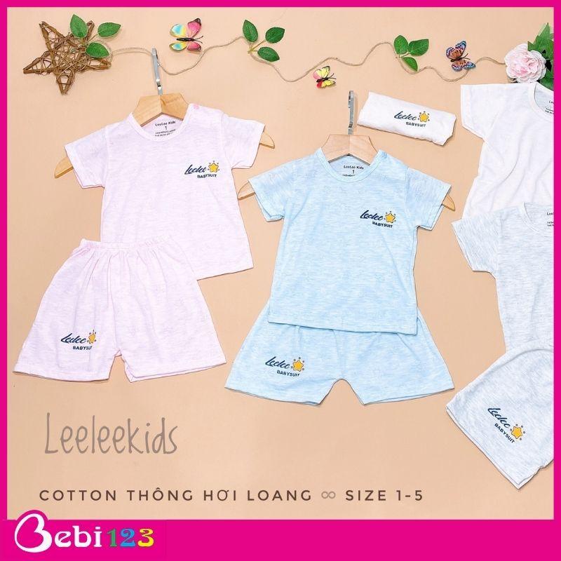 Bộ LeeLee Kids cọc tay, ba lỗ siêu mềm mát cho bé yêu