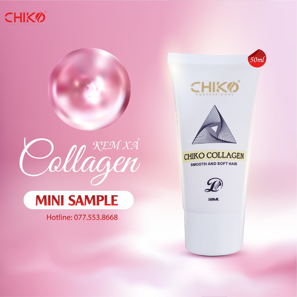 (DÙNG THỬ) Hấp tóc collagen hoàn hình CHIKO siêu mượt cao cấp tuýp dùng thử 50ml | BigBuy360 - bigbuy360.vn