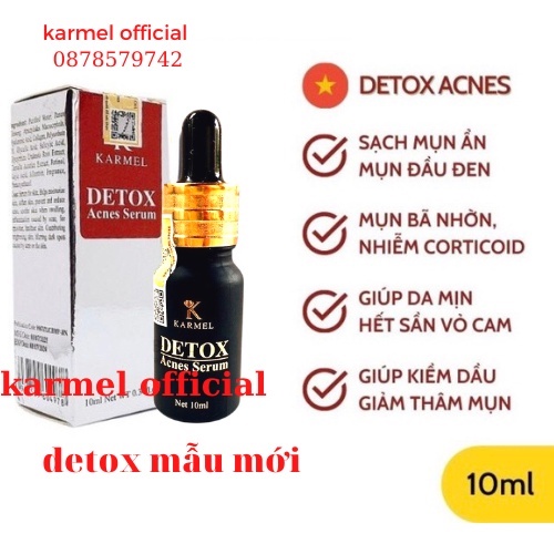 BỘ ĐÔI SERUM DETOX, TREATMEN BRIGHT KAMEL (Mờ Thâm Nám, mụn, Sáng Da) karmel official