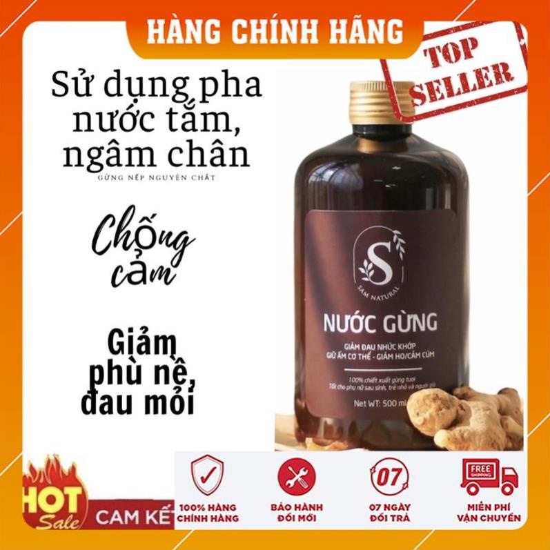 [SAM NATURAL] NƯỚC GỪNG 100% NGUYÊN CHẤT - DÙNG NGÂM CHÂN VÀ TẮM