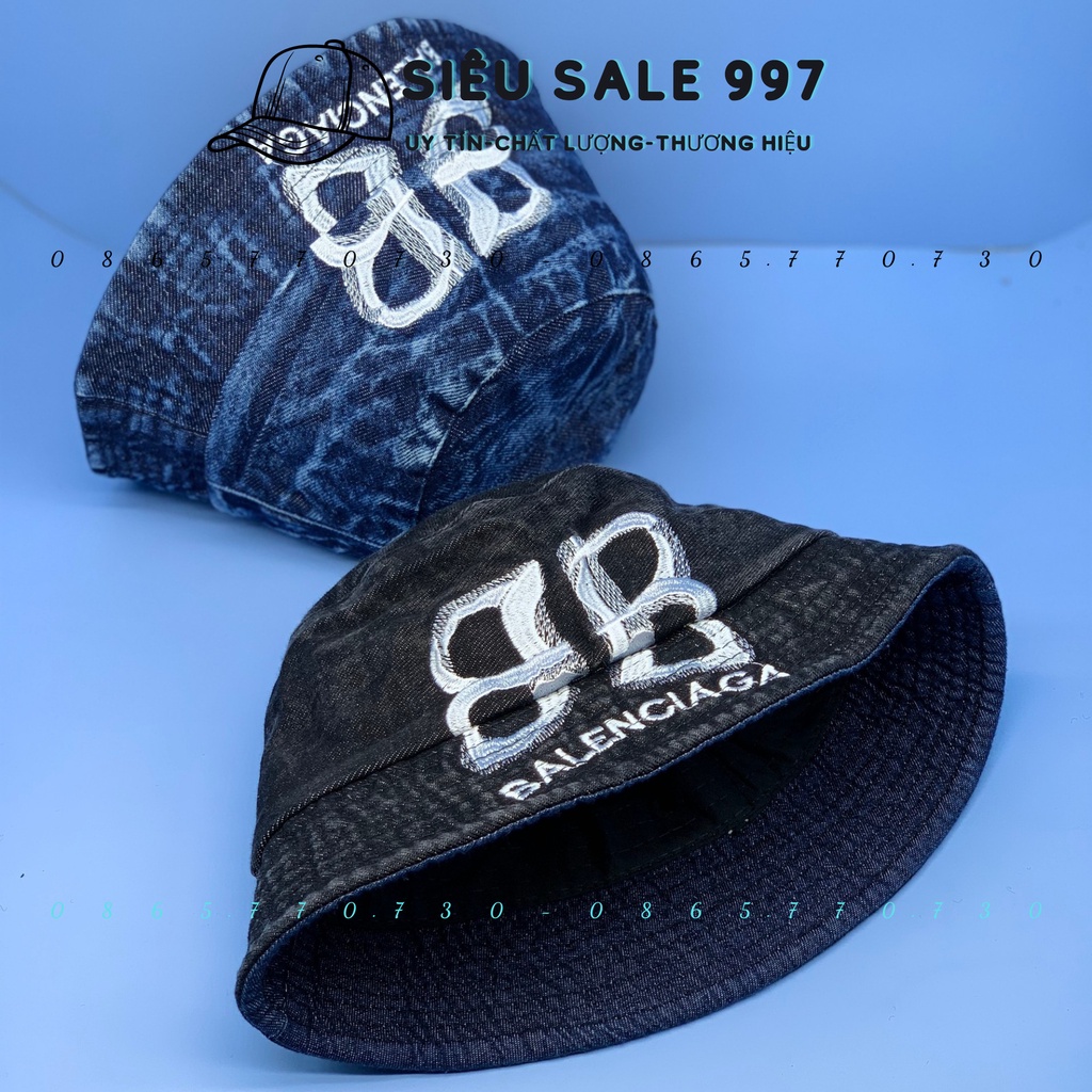 MŨ BUCKET JEAN CỤP LOGO BAA - LENN MẪU MỚI HOT THỜI TRANG CAO CẤP HÀN QUỐC