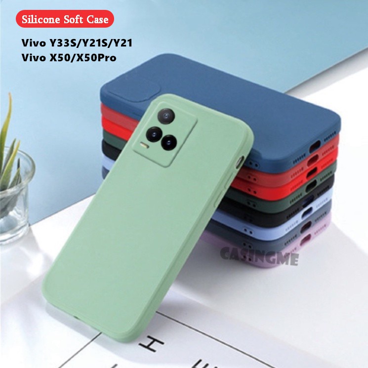 Ốp điện thoại silicon mềm bảo vệ camera chống sốc thích hợp cho Vivo Y33s Y21 s Y21s X50 Pro X50Pro
