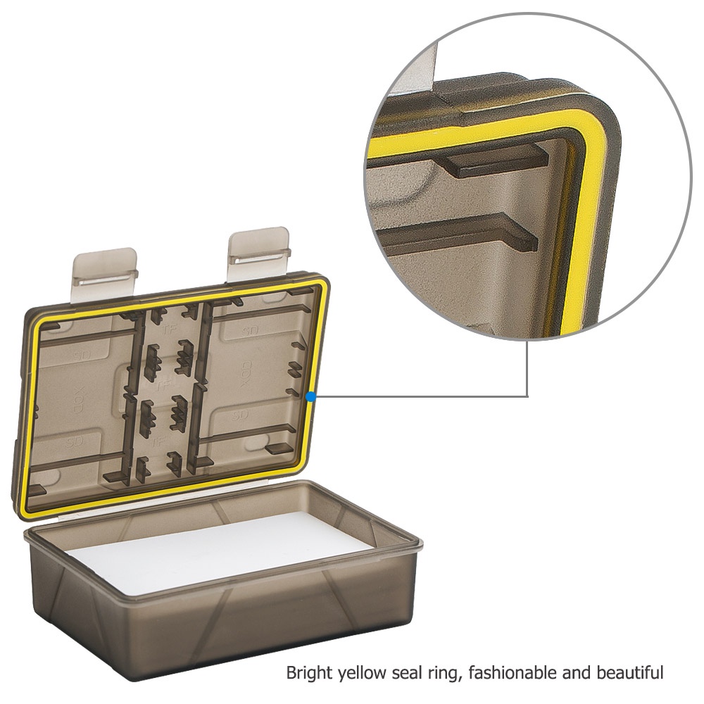 Kiwifotos Hộp Đựng Pin Máy Ảnh & Hộp Đựng Thẻ Nhớ SD XQD Micro SD Cho Pin Sony NP-FW50 NP-FZ100 NP-W126S NP-T125 NP-W235 LP-E6 LP-E6N LP-E8 LP-E17 EN-EL14A EN-EL15 BLN-1 DMW-BLF19 DMW-BLG10 DMW-BLC12