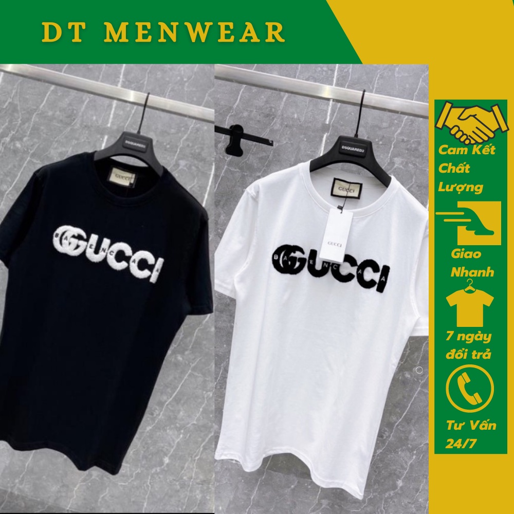Áo Phông Gc Nam Nữ . Áo Thun Cổ Tròn Thêu Chữ Gc Siêu Đẹp Chất Vải Cotton Mát Mịn DT STORE MENWEAR