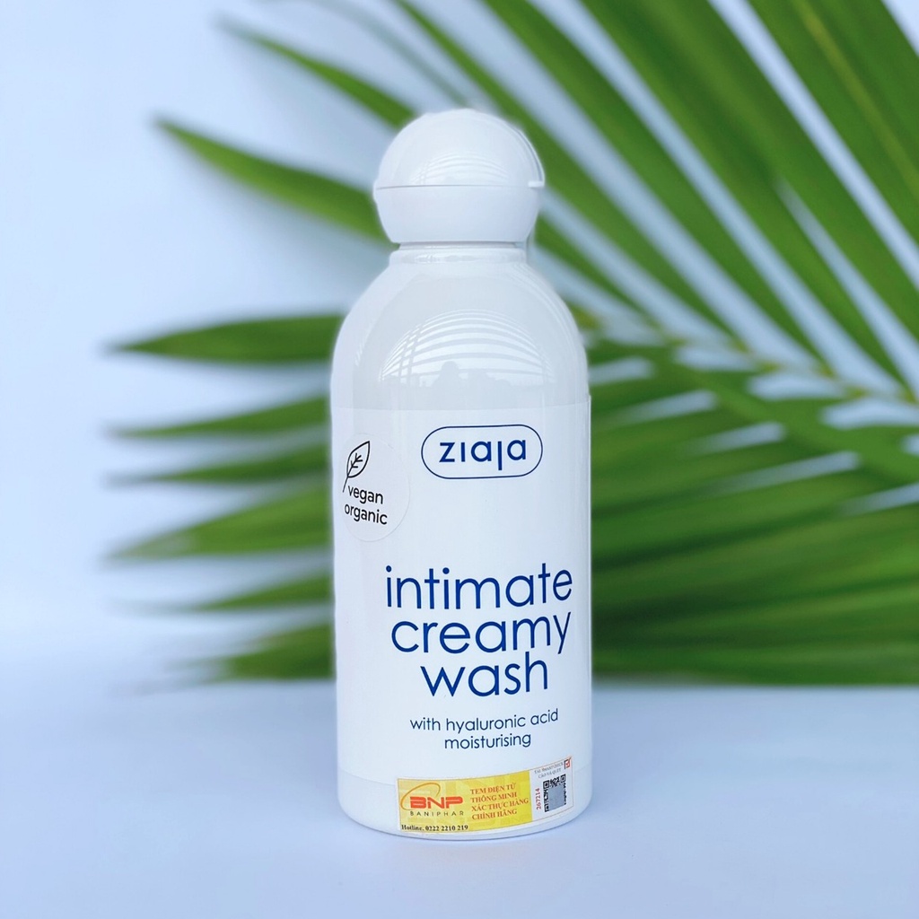 Dung dịch vệ sinh phụ nữ Intima ziaja bổ sung Hyaluronic 200ml