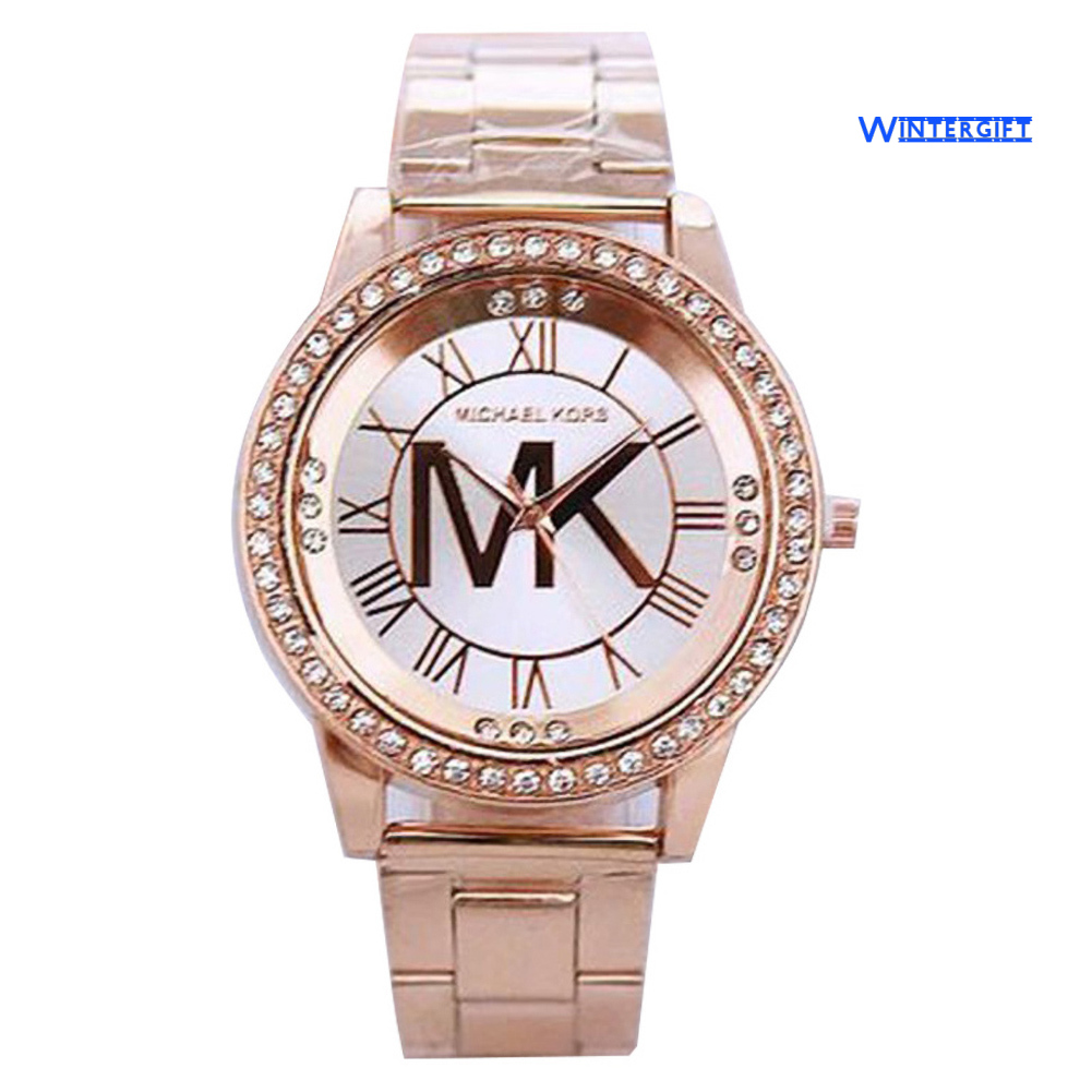 Đồng Hồ Đeo Tay Michael Kors Dây Thép Mặt Số La Mã Cho Nữ