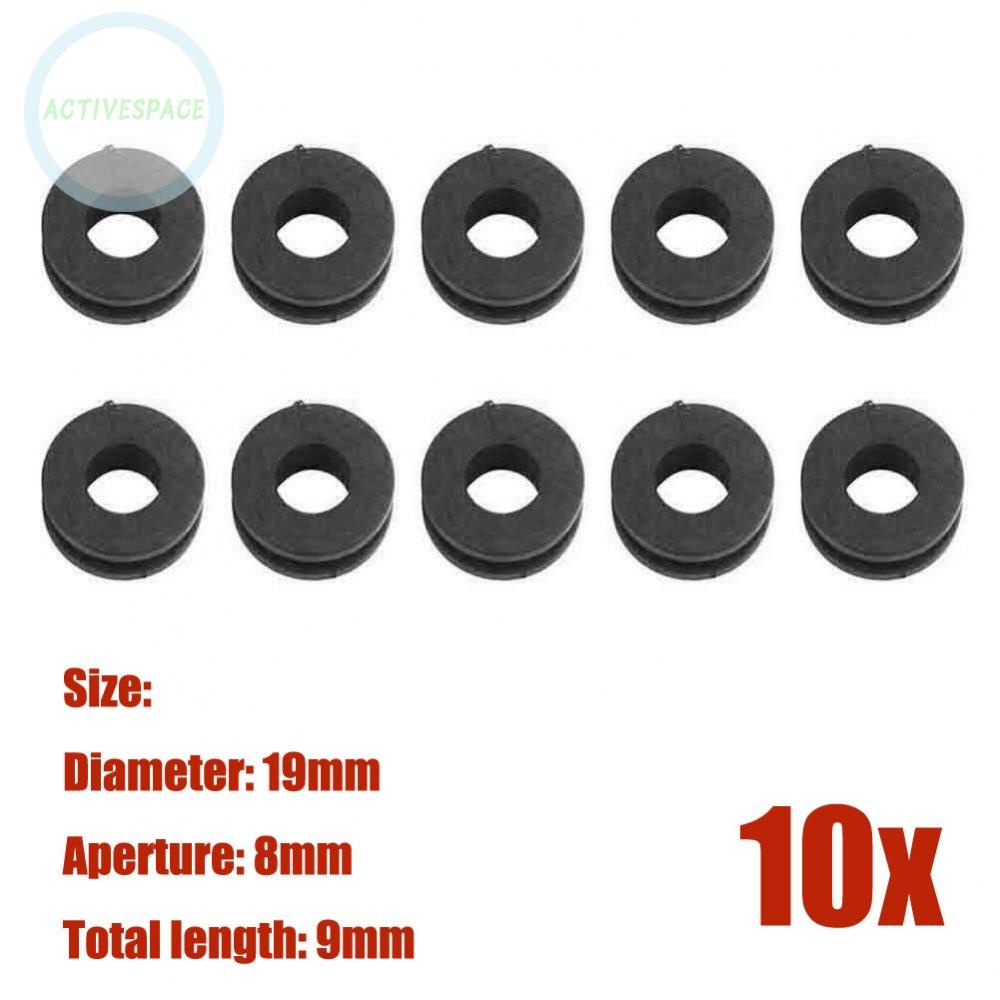 Rubber Washer Grommets 19mm Diameter Bolt Shockproof Universal 10pcs/Set