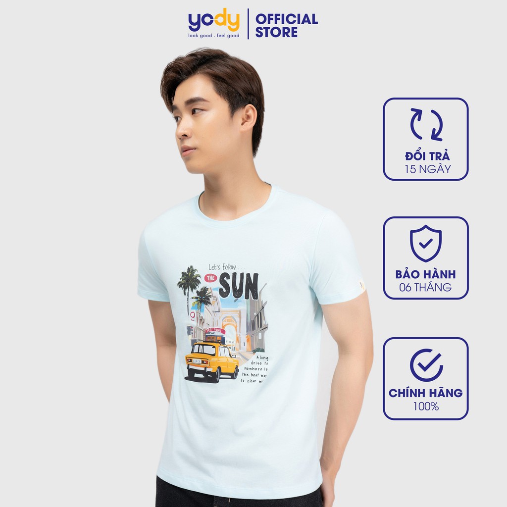 Áo phông nam Yody The Sun thấm hút thoáng mát TSM4209