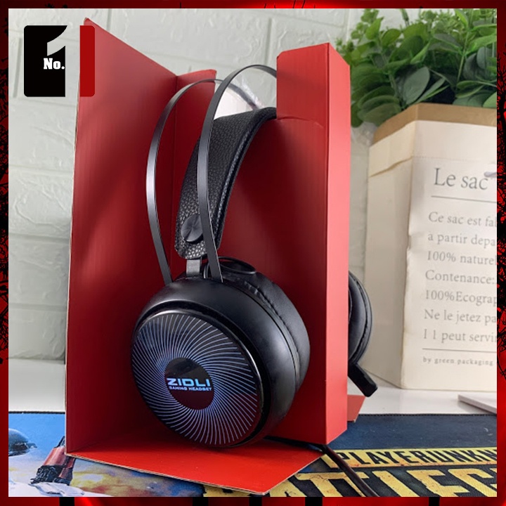 Tai Nghe Nhạc Headphone Gaming Chụp Tai Có Dây ZIDLI ZH12S Led RGB Tai Nghe Game Thủ Máy Vi Tính Laptop Pc