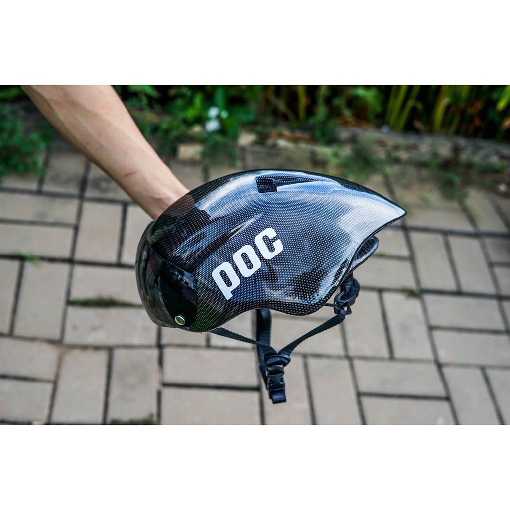 NÓN THỂ THAO POC 01 MÀU VÂN CACBON TẶNG TÚI VÀ HỘP