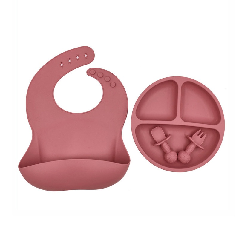 Bộ 4 Dụng Cụ Tập Ăn Bằng Silicone Cho Bé