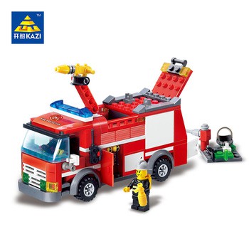 Đồ chơi lắp ráp xếp hình Lego Kazi 8054: Xe cứu hỏa xe chữa cháy