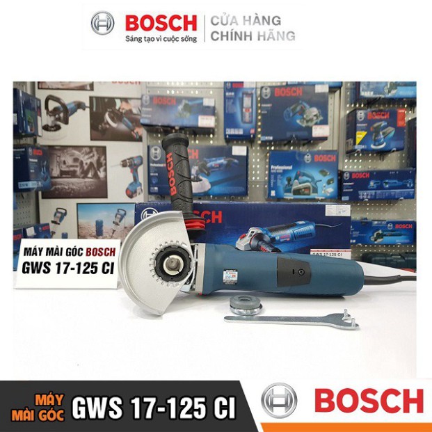 [HÀNG CHÍNH HÃNG] Máy Mài Góc Bosch GWS 17-125 CI (125MM-1700W) - Công Nghệ Giảm Rung