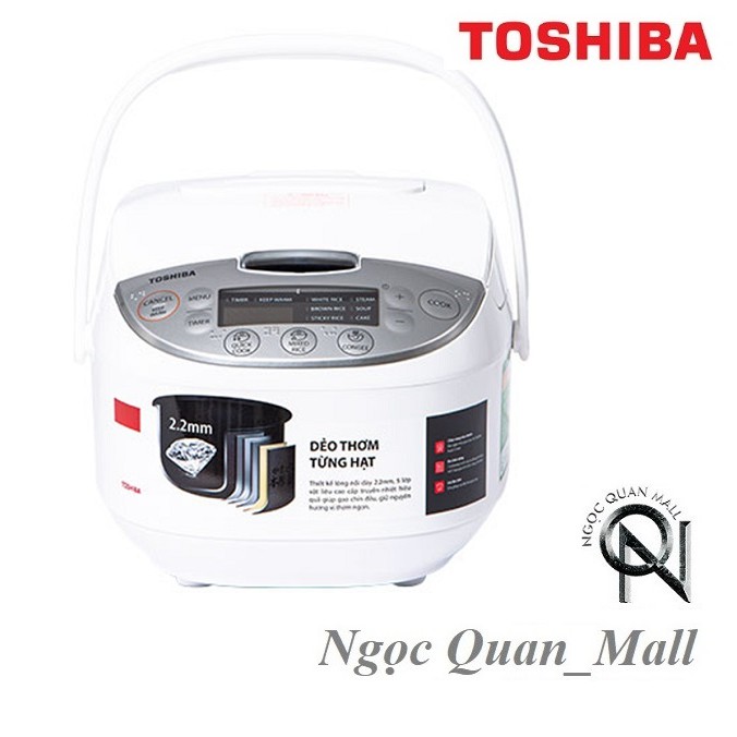Nồi cơm điện tử Toshiba RC-18DH2PV(W) 1.8 lít