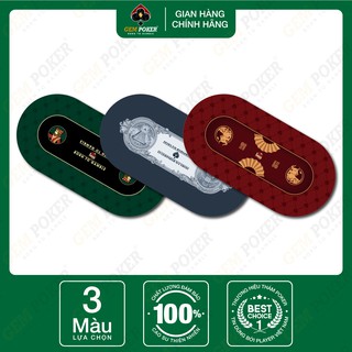Thảm poker gem oval cao su cao cấp