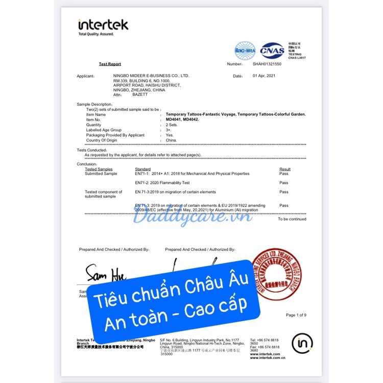 Hình Xăm Tạm Thời và Hình Dán Móng tay An Toàn Cho Trẻ Temporary Tattoos Mideer Chú Sâu Háu Ăn