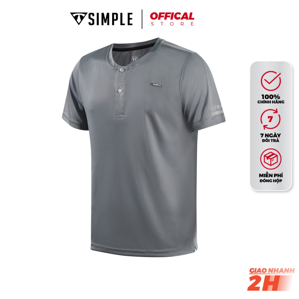 Áo Thể Thao Nam TSIMPLE cổ bẻ tay ngắn tập gym vải thun lạnh thoáng mát co giãn MSSAHCBC | BigBuy360 - bigbuy360.vn