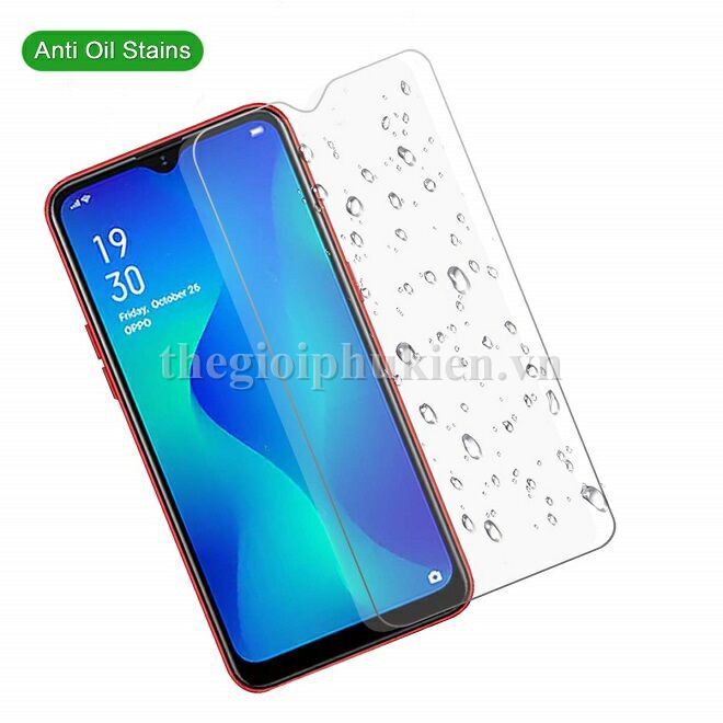 Tấm dán kính cường lực OPPO A1K hiệu Glass chống vỡ, chống xước màn hình